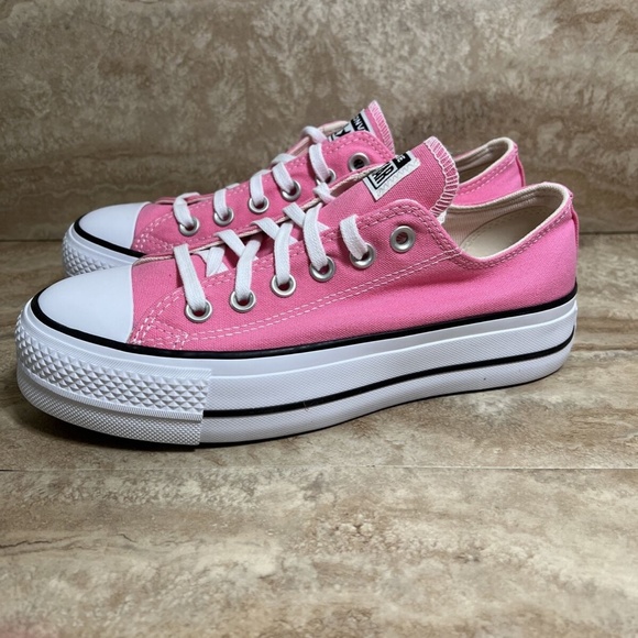 Converse Women's Chuck Taylor All Star Lift Platform Pink Shoes Size 8 - Picture 3 of 4